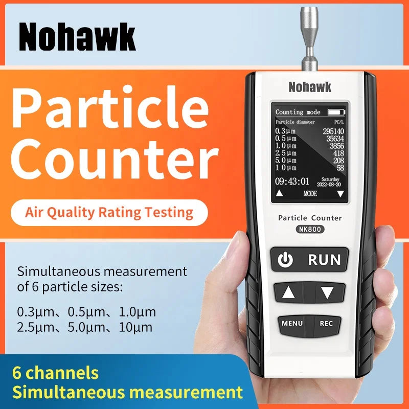 KTX-781971 Handheld Air Quality Monitor for PM2.5 and PM10 Particulate Matter Detection