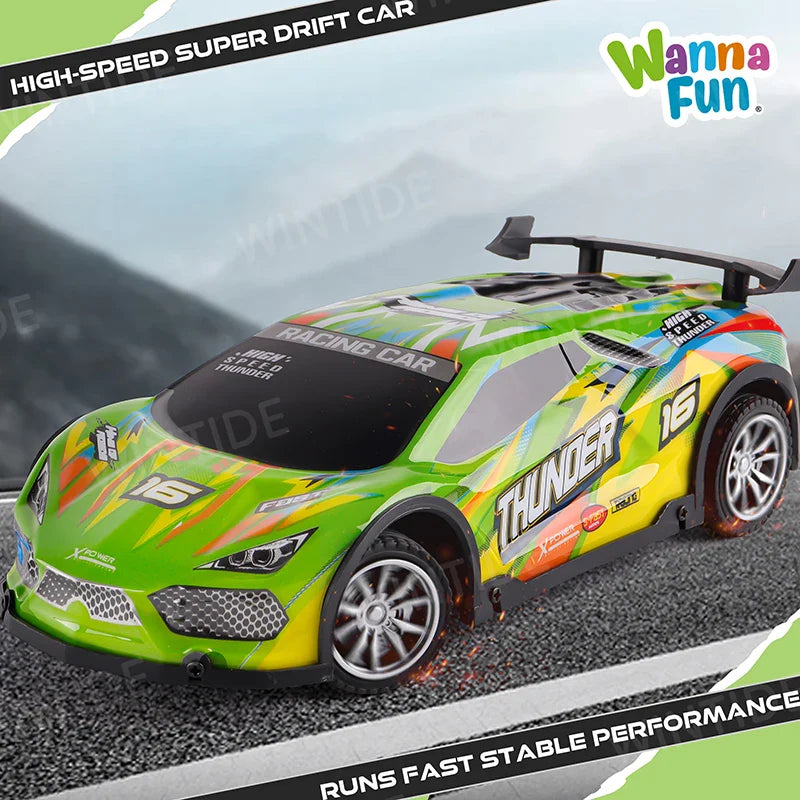 KTX-558675 High-Speed 4WD RC Drift Truck with Colorful PVC Shell - Remote Control Racing Electric Car for All Ages