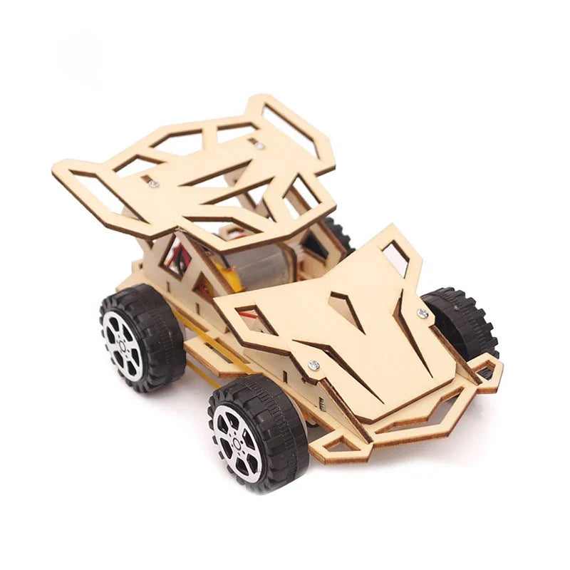 KTX-402515 Wooden STEM Assembly Car Model Kit - Educational DIY Science Toy for Kids