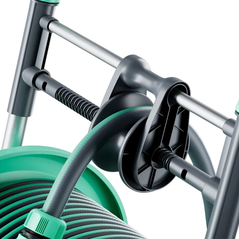 KTX-131219 Heavy Duty Wall-Mount High Pressure Garden Hose Reel Set for Household Use