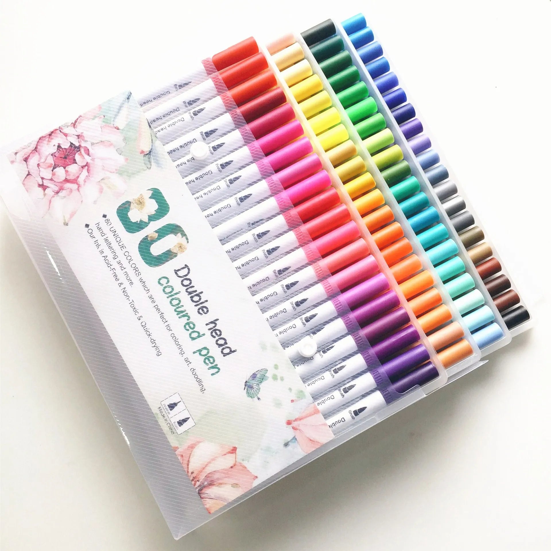 KTX-732179 Custom Dual Watercolour Brush Pens - Alcohol-Based Art Markers for Coloring Books and Art Diaries