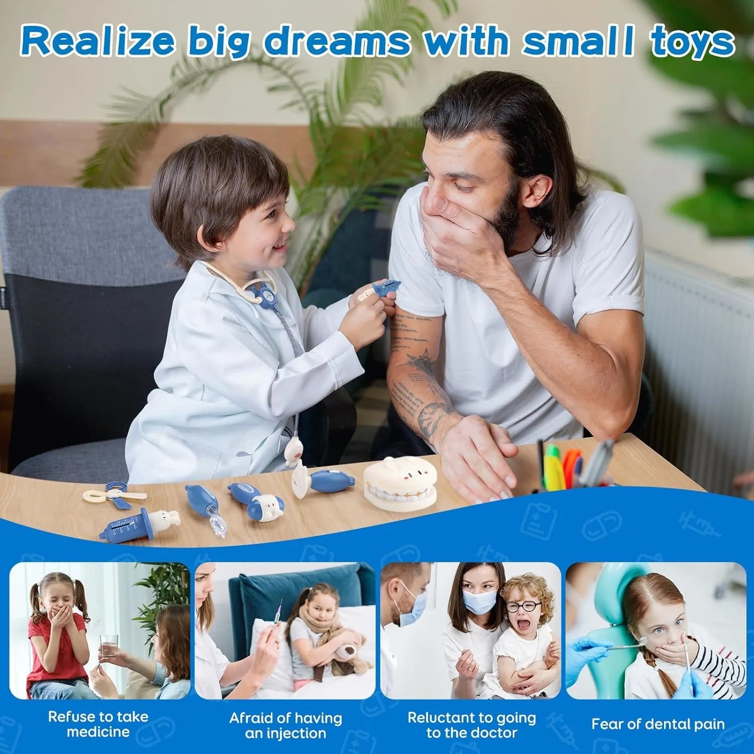 KTX-426451 Educational Doctor Pretend Play Set for Kids Aged 2-13 Years - Creative Role Play Toys