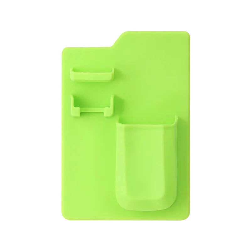 KTX-628563 Toothbrush and Razor Holder Set with Fog Resistant Silicone Shower Mirror