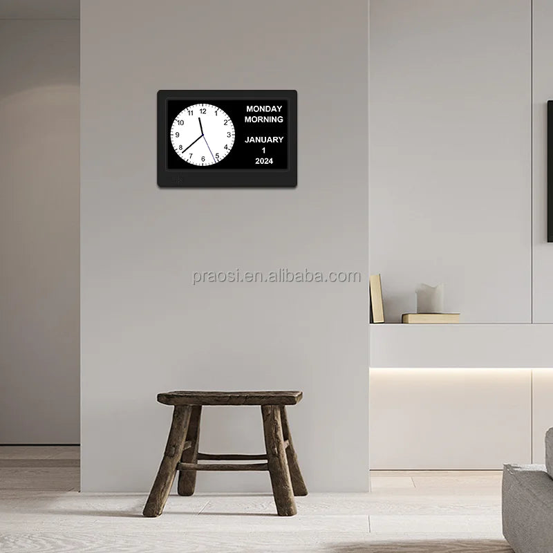 KTX-180883 Large Display Digital Calendar Clock for Memory Loss and Dementia Care
