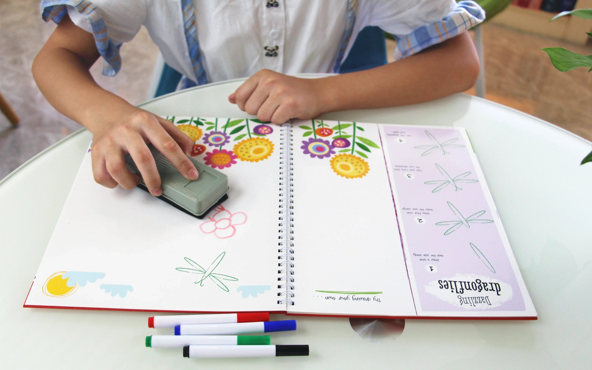 KTX-301587 Custom Spiral Bound Wipe Clean Board Book for Children's Learning