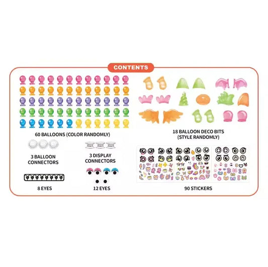 KTX-575635 Magic Balloon Inflator Plastic Toy for Kids - Educational DIY Activity