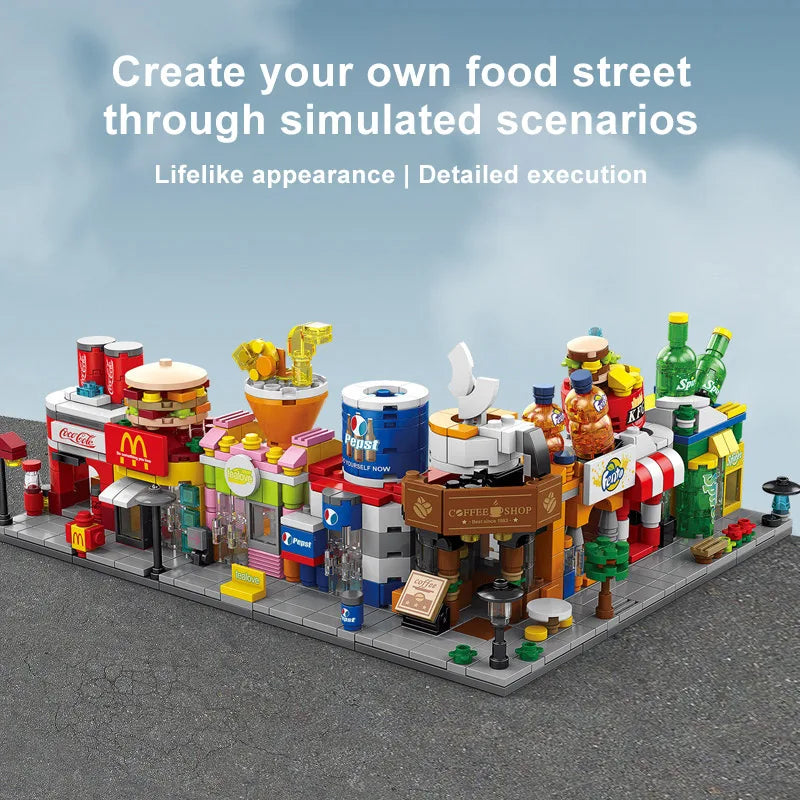 KTX-209043 8 in 1 3D Mini City Building Block Set for Kids