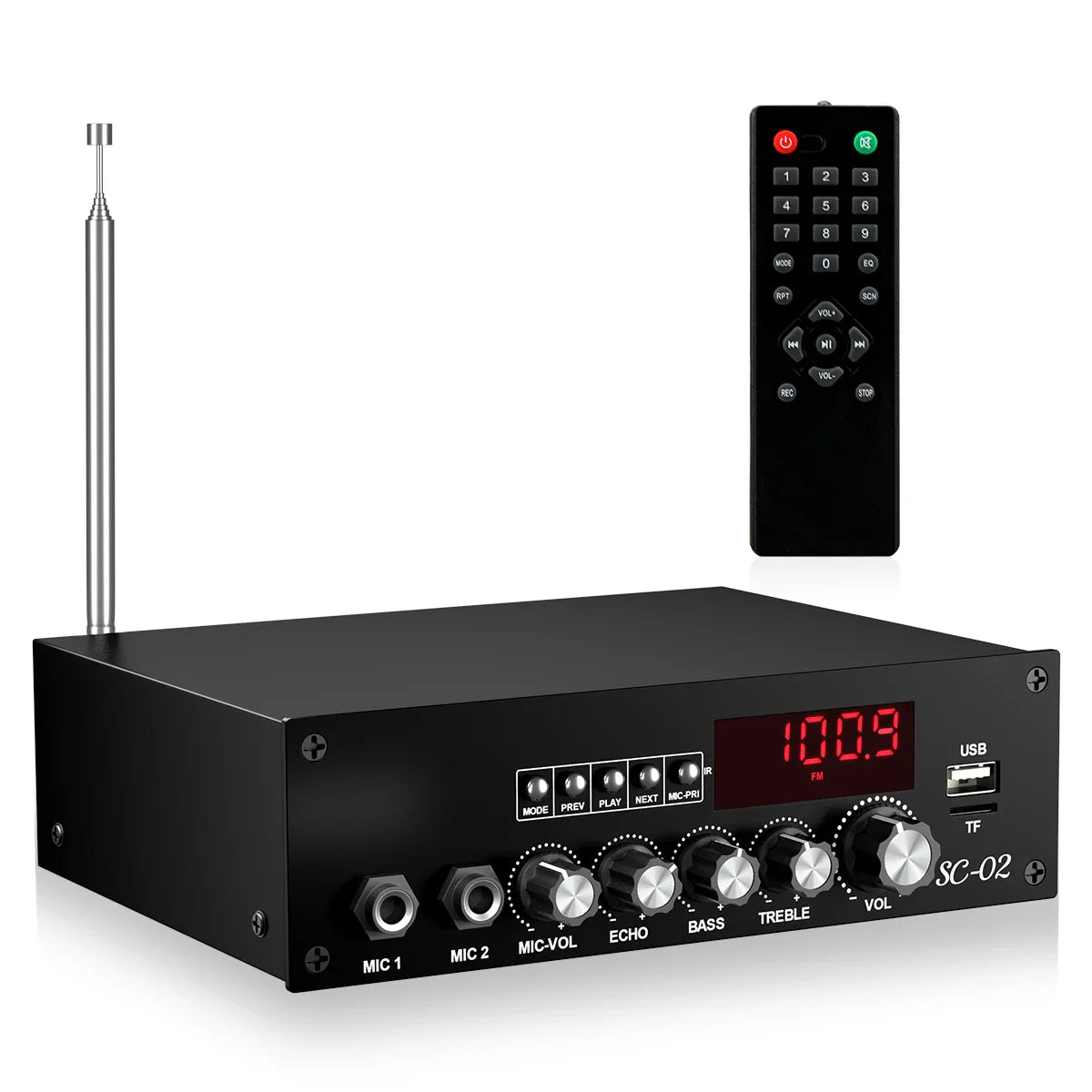 KTX-678227 200W Bluetooth High Power Amplifier Mini Home Theater Dual Channel Digital AMP