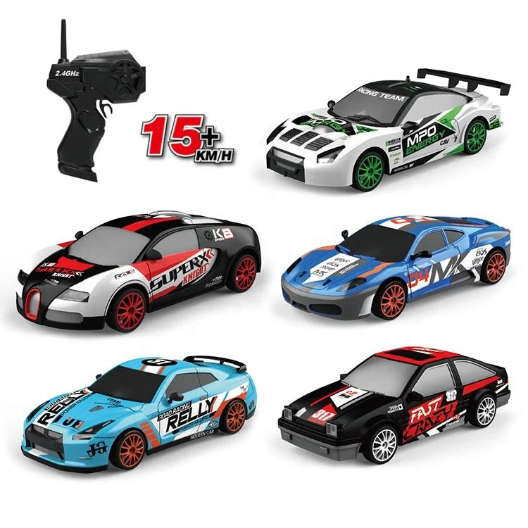 KTX-362067 1:24 Scale 4WD Remote Control Drift Car with USB Charger and LED Light