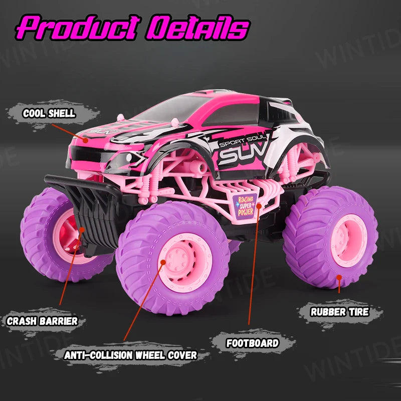 KTX-198227 1:24 Off-Road Remote Control Truck, 4WD Brushless Racing Vehicle with Headlights, High-Speed Indoor-Outdoor Fun
