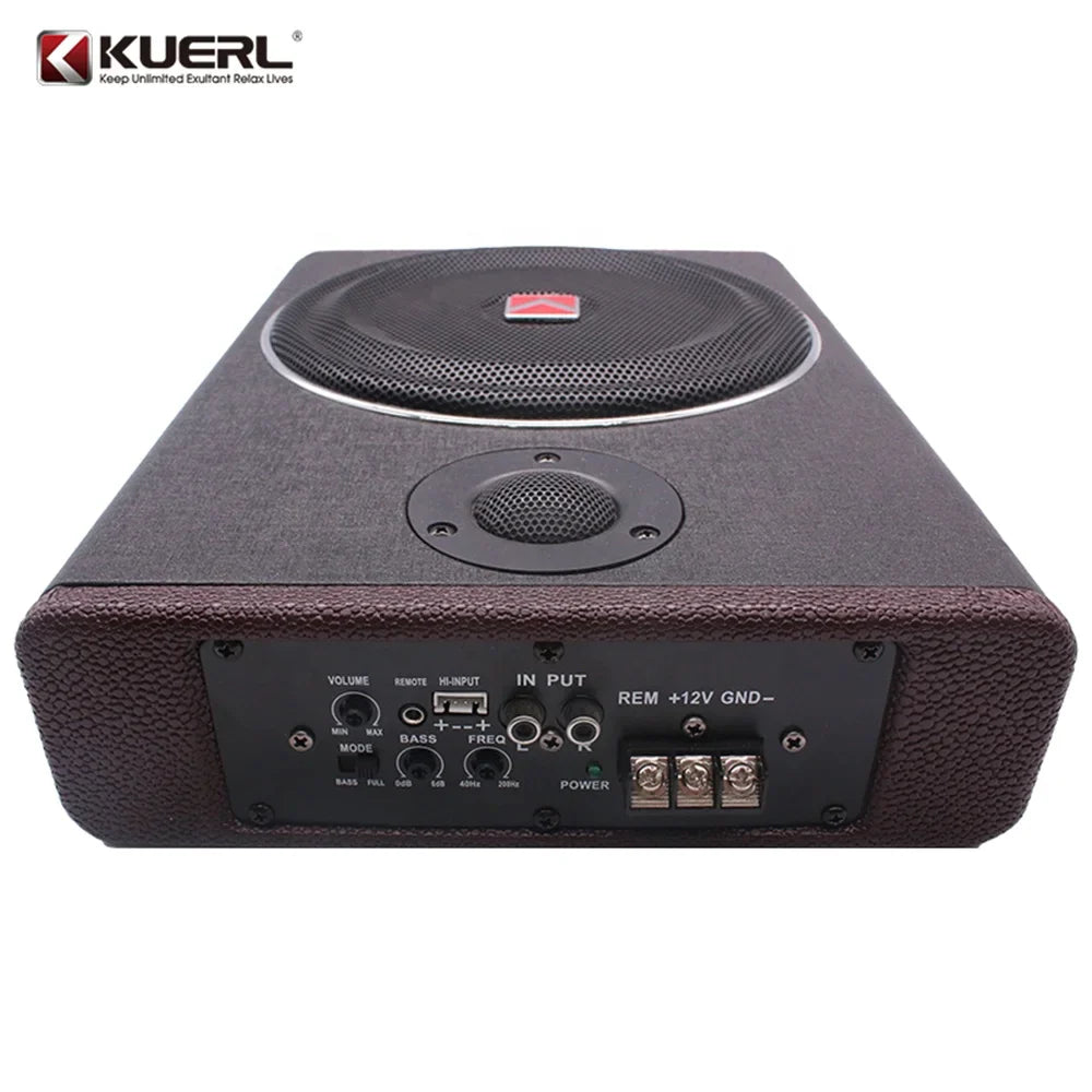 KTX-957971 Super Thin 12V 8 Inch Car Flat Audio Subwoofer 600W Underseat Subwoofer for Enhanced Sound Quality