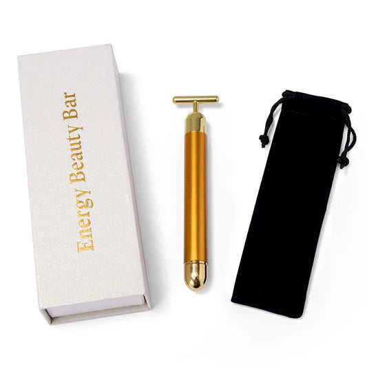 KTX-439763 24K Gold Facial Massager Beauty Bar Stick for Skincare Routine