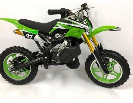 KTX-090771 49cc Mini Dirt Bike with 2-Stroke Engine, Manual Ignition, and Disc Brakes