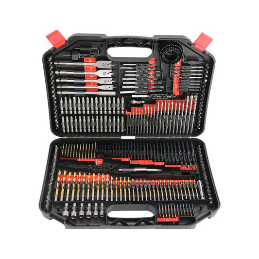 KTX-985171 246-Piece Metric HSS Twist Drill Bit Set for Wood, Metal, Cement and Screw Driving in Carry Case