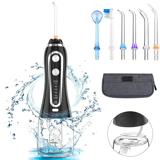 KTX-192275 Cordless Dental Water Flosser with 5 Cleaning Modes for Effective Oral Care