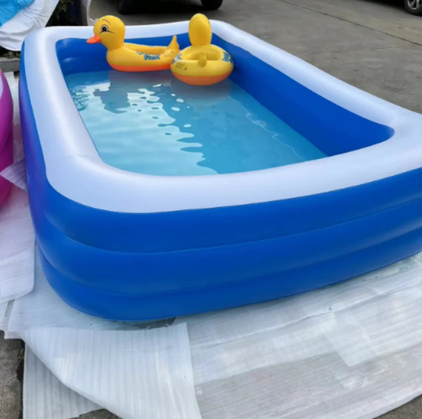 KTX-274323 Inflatable Outdoor Swimming Pool for Adults and Kids - Perfect for Garden Use