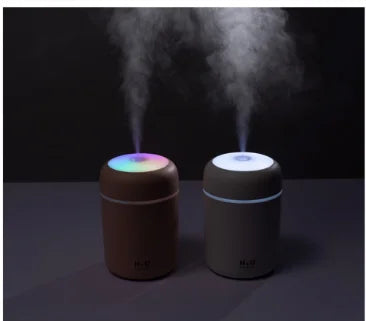 KTX-553747 Portable Mini USB Humidifier with LED Light and Essential Oil Diffuser, 300ml Aroma Spray for Home and Car