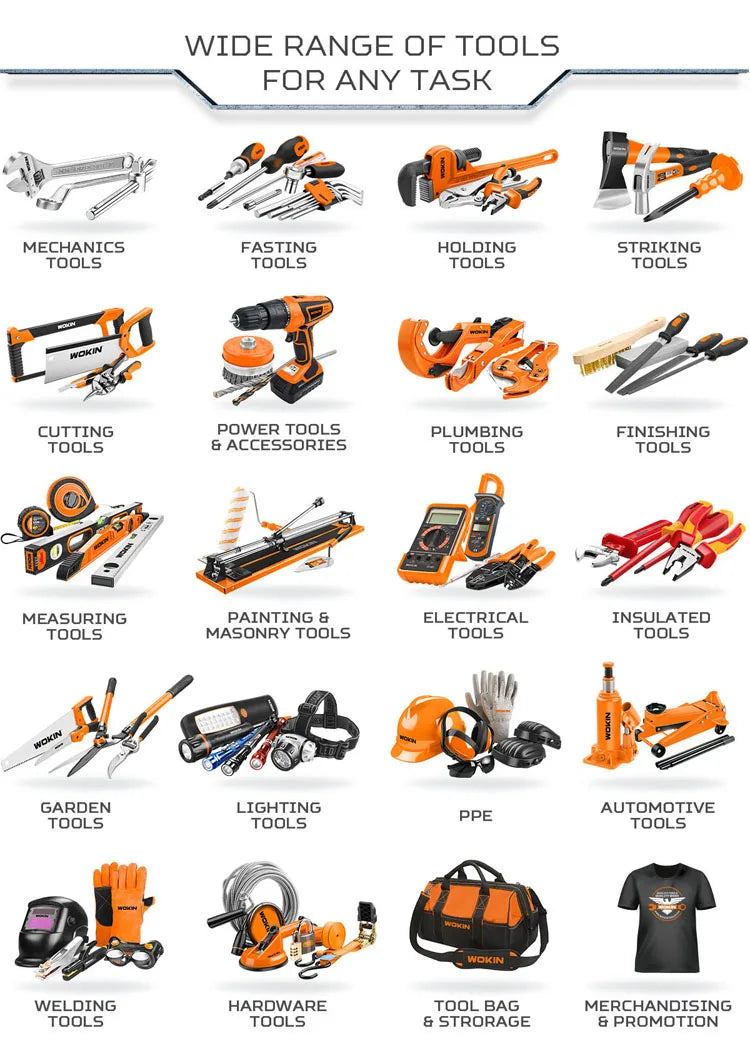 KTX-345619 Heavy-Duty 3-Way Staple Gun for Industrial Use, Compatible with Various Staples, 200 Nails Included
