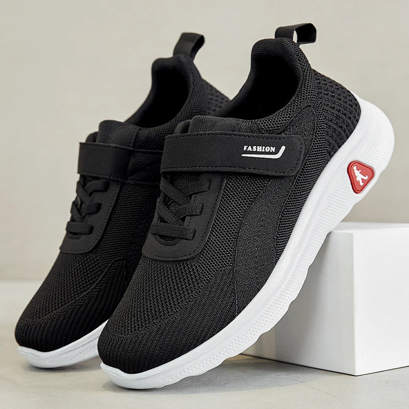 KTX-738195 B-22007 Men's Casual Comfortable Flats Men's Sneakers Lace-Up Mesh Shoes Lightweight Breathable