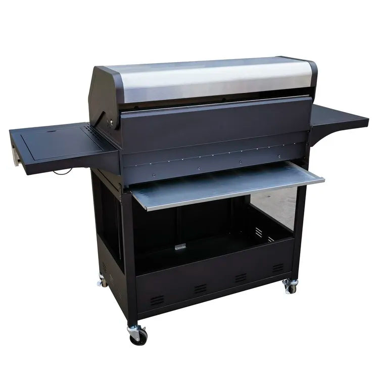 KTX-203667 Extra Large 6 Burner Gas BBQ Grill with Side Burner and Removable Grease Pan