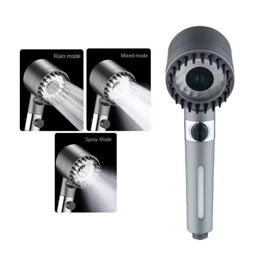 KTX-867603 Filtered Handheld Shower Head with Rainfall Spray for Enhanced Water Purification
