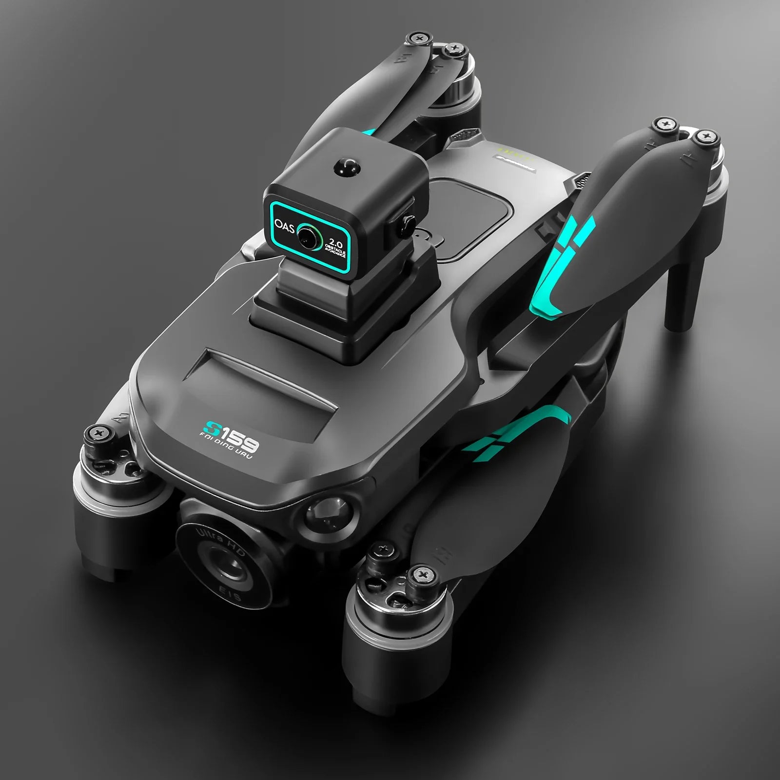 KTX-403667 S159 Mini Drone with WiFi FPV, Obstacle Avoidance, Optical Flow, Foldable Design and Remote Control