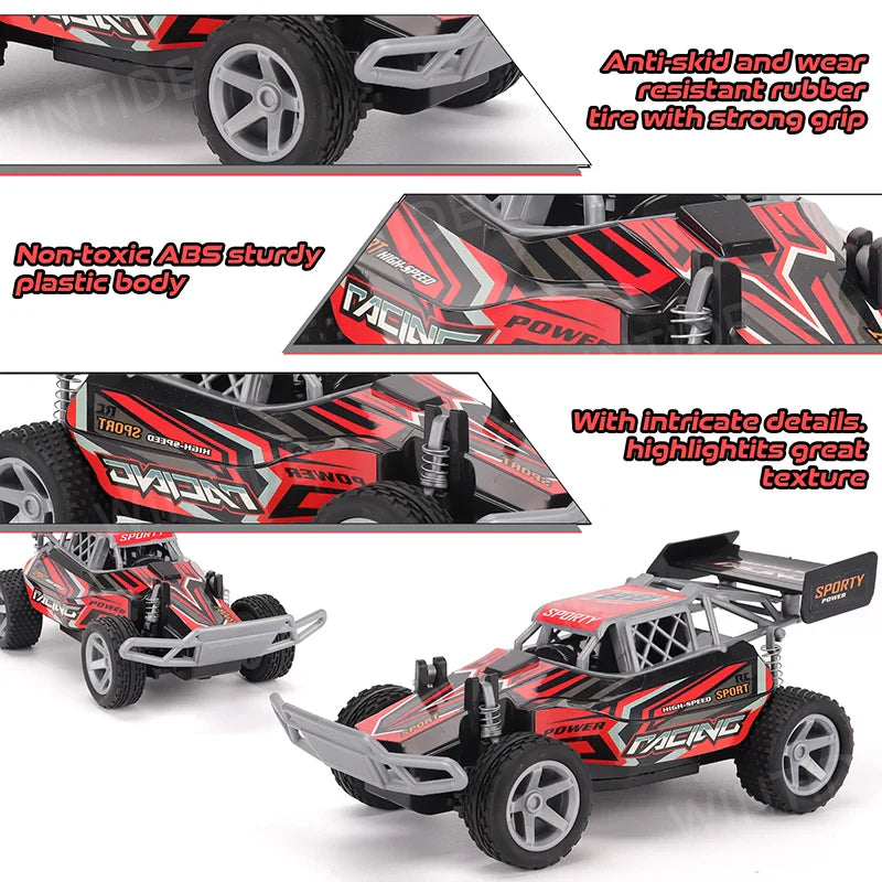 KTX-508947 1:18 2.4G Remote Control Drift Racing Buggy with 4WD & Interchangeable Wheels, Ready-to-Go Off-Road Truck