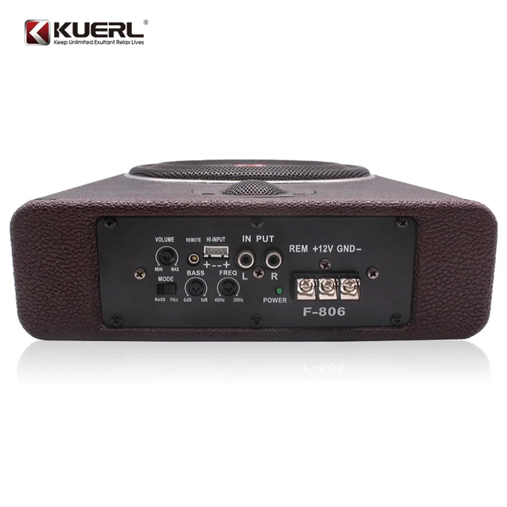 KTX-957971 Super Thin 12V 8 Inch Car Flat Audio Subwoofer 600W Underseat Subwoofer for Enhanced Sound Quality