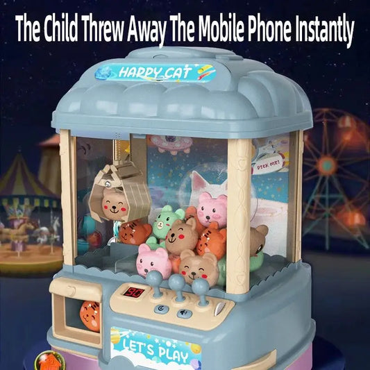 KTX-933779 Mini Doll Catching Machine for Kids - Coin-Operated Toy for Home Use