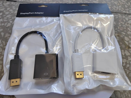 KTX-796947 DisplayPort to VGA Adapter Cable for Projectors and Laptops - DP Male to VGA Female Converter