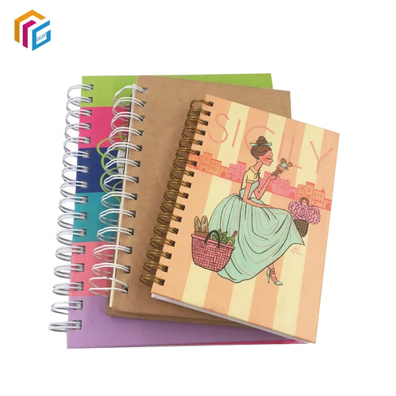 KTX-917587 Custom Gold Spiral A5 Weekly and Daily Planner Notebook - Elegant Personal Journal Organizer Gift