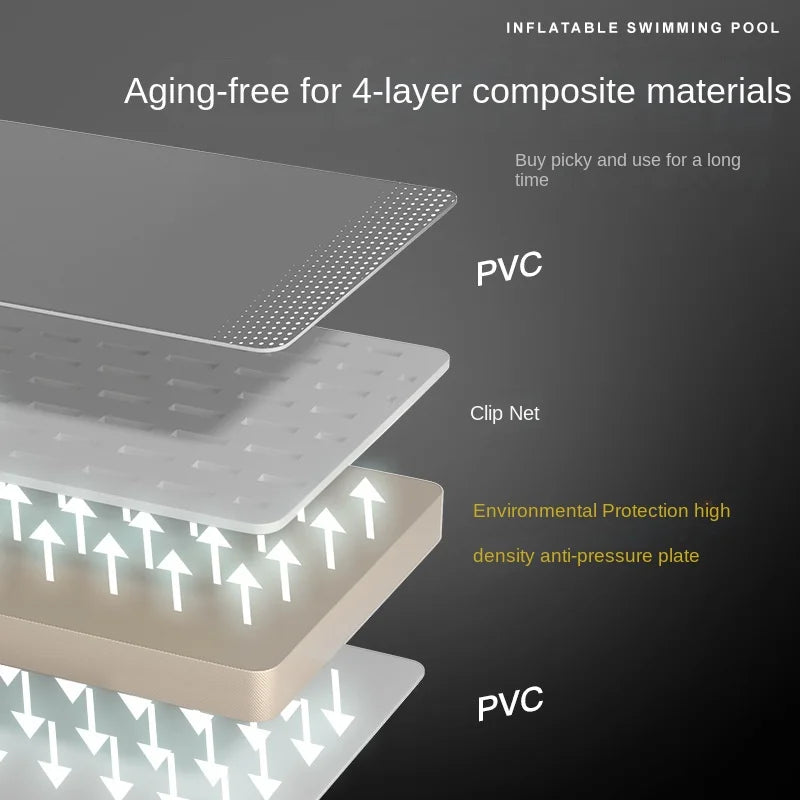 KTX-503699 Large Portable PVC Above Ground Swimming Pool for Outdoor and Children’s Use