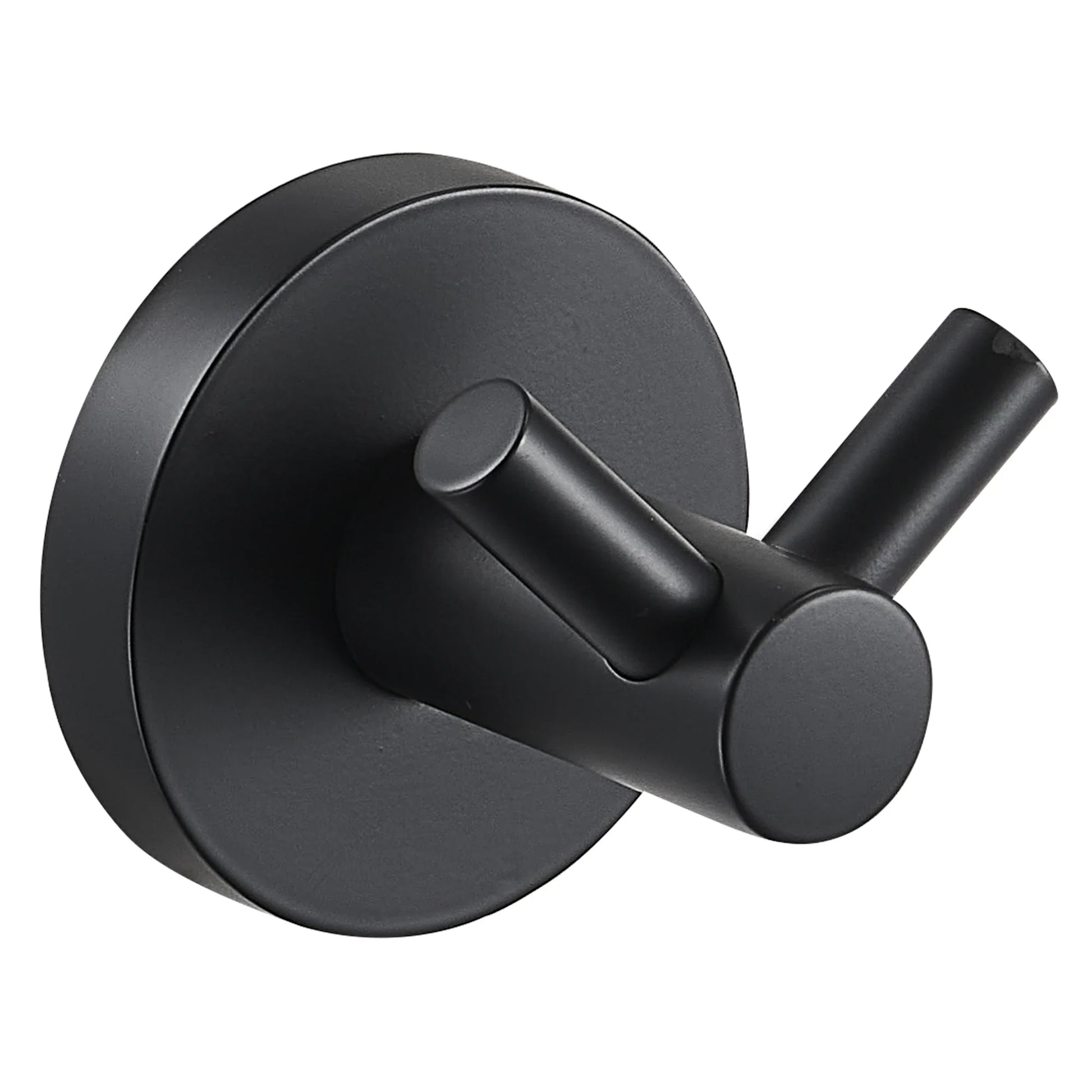 KTX-726867 Matte Black Stainless Steel 304 Bathroom Accessory Set with Towel Rack and Toilet Paper Holder