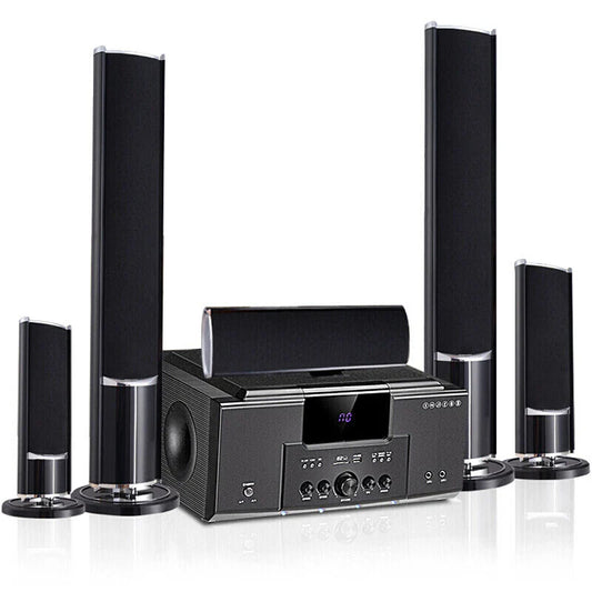 KTX-156883 5.1 Channel Home Theatre Speaker System with Powerful Subwoofer and Remote Control