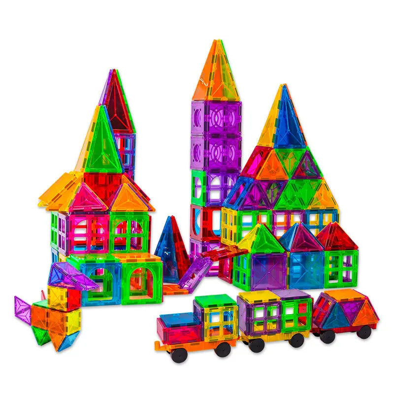 KTX-962707 Magnetic Building Blocks Set for Creative Assembly and Educational Play – Colourful DIY Tiles for Kids