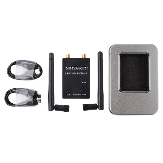KTX-713299 UVC Dual Antenna Control Receiver 5.8GHz 150CH FPV Receiver with Audio for FPV Systems