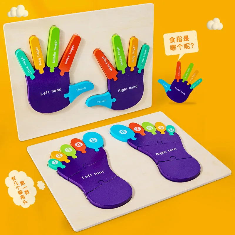 KTX-572947 Cognitive Learning Wooden Puzzle for Early Childhood Development