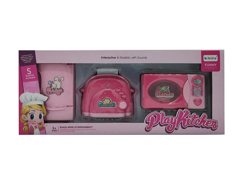 KTX-049043 Colorful Plastic Kitchen Play Set for Kids - Fun Household Appliances Toys