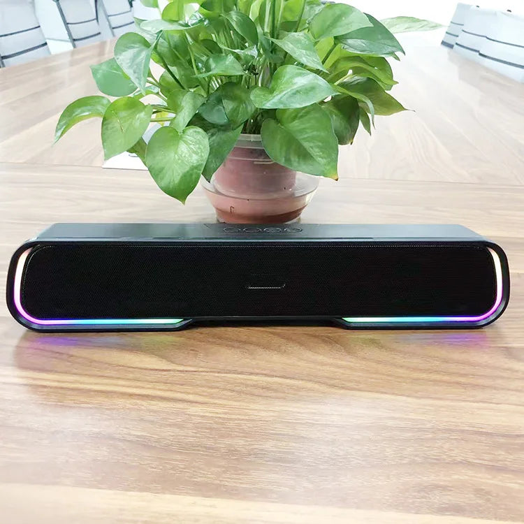 KTX-500371 Portable RGB Mini Sound Bar with Subwoofer for Desktop Audio