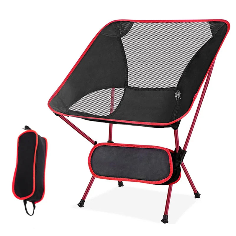 KTX-585043 Portable 7075 Aluminum Folding Moon Chair for Outdoor Activities, Includes Carry Bag