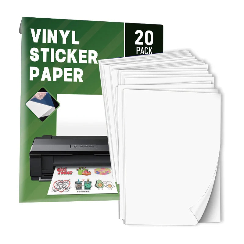 KTX-396755 Custom Printable Matte A4 and Glossy A3 Waterproof Inkjet Vinyl Sticker Paper