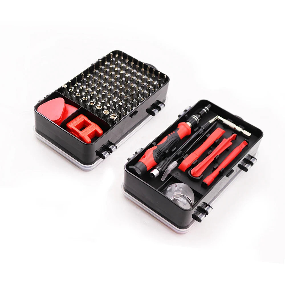KTX-952403 115-in-1 Magnetic Mini Precision Screwdriver Set with 6 Precision Screwdrivers for Versatile Repair Tasks
