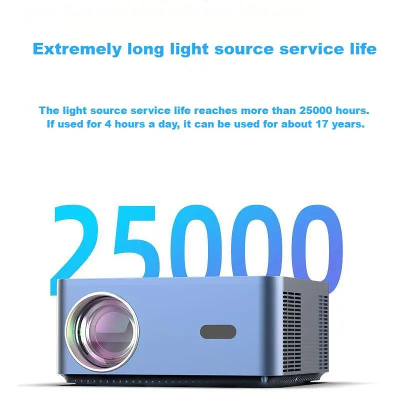 KTX-238739 Portable Ultra-Clear 4K Projector with Auto-Focus and Wireless Android Direct Projection