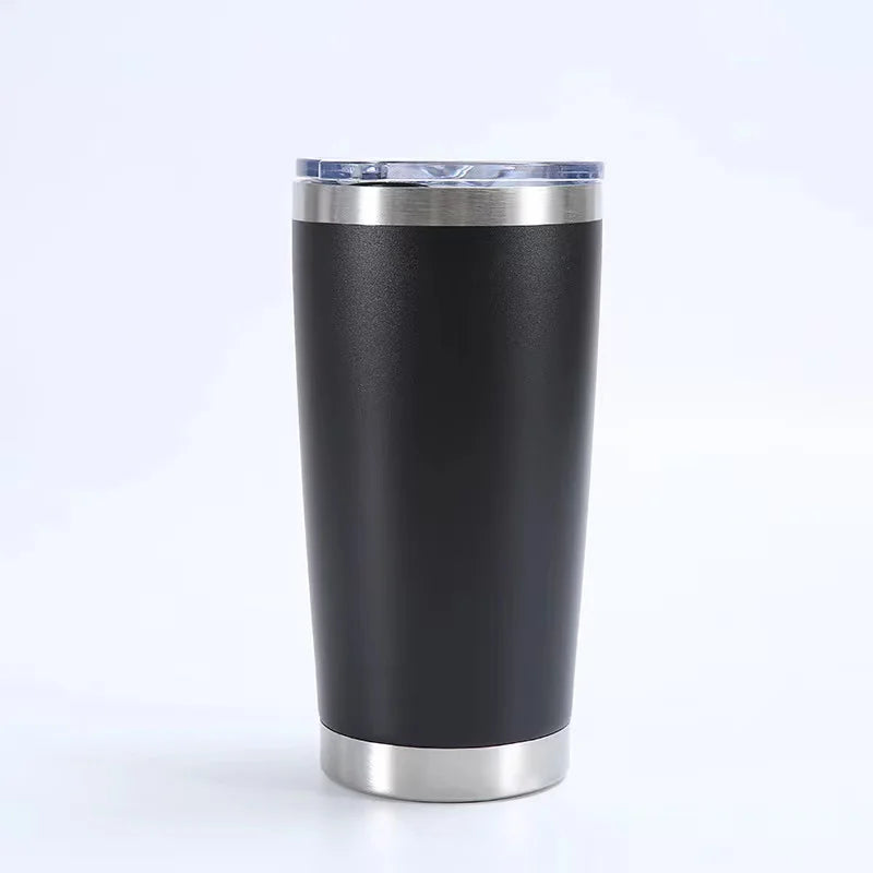 KTX-433107 Stainless Steel Double Wall Vacuum Insulated Travel Cup with Lid - Ideal for Home, Office and Car Use