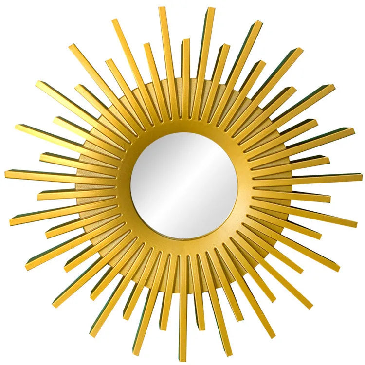 KTX-616211 Nordic Metal Hanging Mirror - 25cm Decorative PVC Wall Art for Home Decor