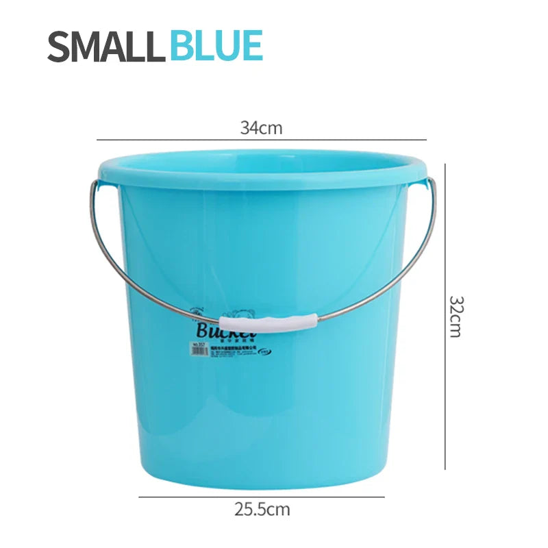 KTX-857939 Round PP Plastic Bucket with Lid for Bathroom and Washroom Use