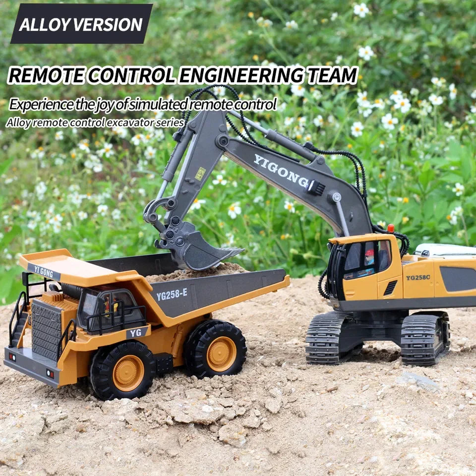 KTX-861267 1:20 Scale 11 Channel 2.4GHz Remote Control Excavator Construction Toy