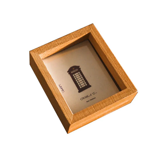 KTX-554579 Modern Solid Wood Photo Frames and Playful Shadow Box Wall Art