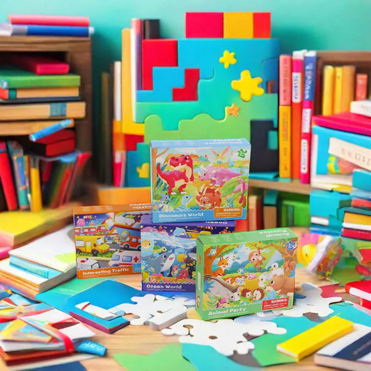 KTX-696275 Educational 60-Piece 3D Cartoon Jigsaw Puzzle for Kids – Fun and Engaging Learning Activity