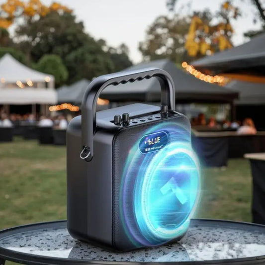 KTX-496915 Portable Bluetooth Outdoor Speaker with RGB Lighting and Remote Control - Model S18